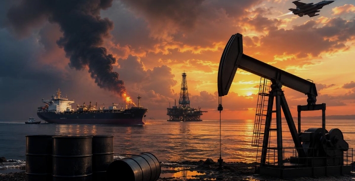 Oil Prices Hit One-Month High as US-Iran Conflict Disrupts Supply Routes